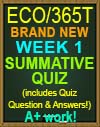 ECO/365T Week 1 Summative Quiz
